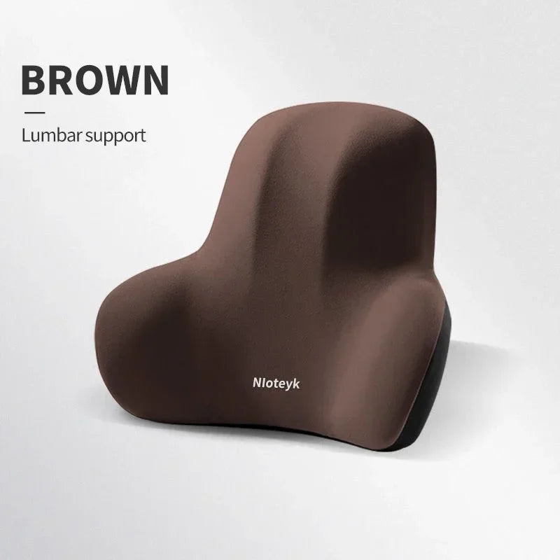 Car Neck Cushion Memory Foam Car Lumbar Support for Car Supplies Universal Neck Pillow Waist Cushion Car Seat Car Assesories