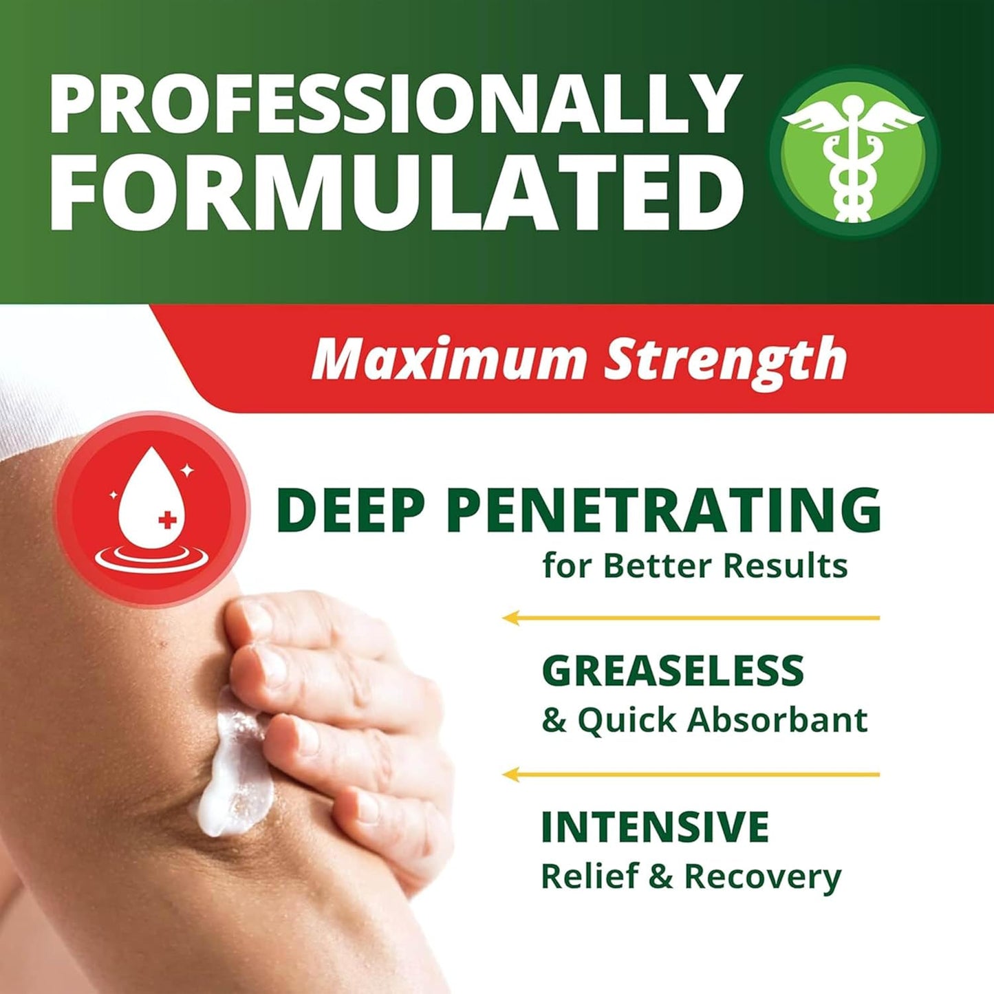 Arthritis Pain Relief Cream 7 Oz, Maximum Strength Deep Penetrating Relieving for Aches, Joint & Muscle, Muscle, Back, Knee, Feet, Hand, Ankle, Legs, Shoulder
