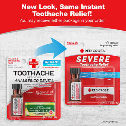 Toothache Medicine Kit, Instant Pain Relief of Throbbing Toothache, 1/8 (.125) Fl Oz