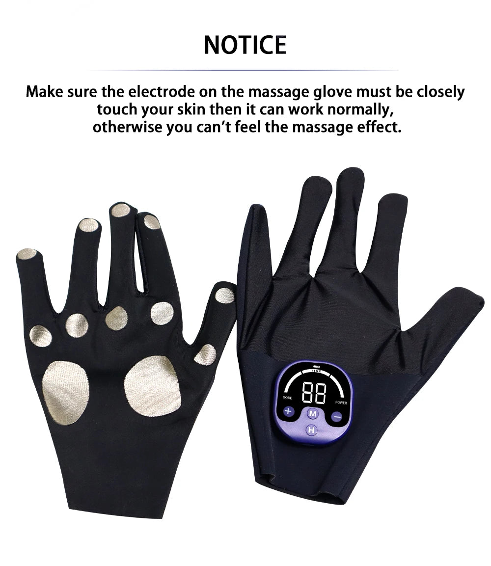 EMS Gloves Massage Stimulate Pain Relief Improves Blood Circulation Muscle Recovery Skin Health Improvement Muscle Relaxation