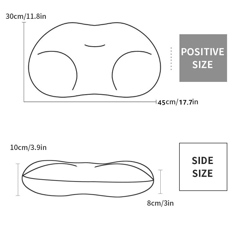 Experience Ultimate Comfort with the All-Round Sleep Pillow - Memory Foam Orthopedic Neck Pillow for Pain Relief and Deep Sleep
