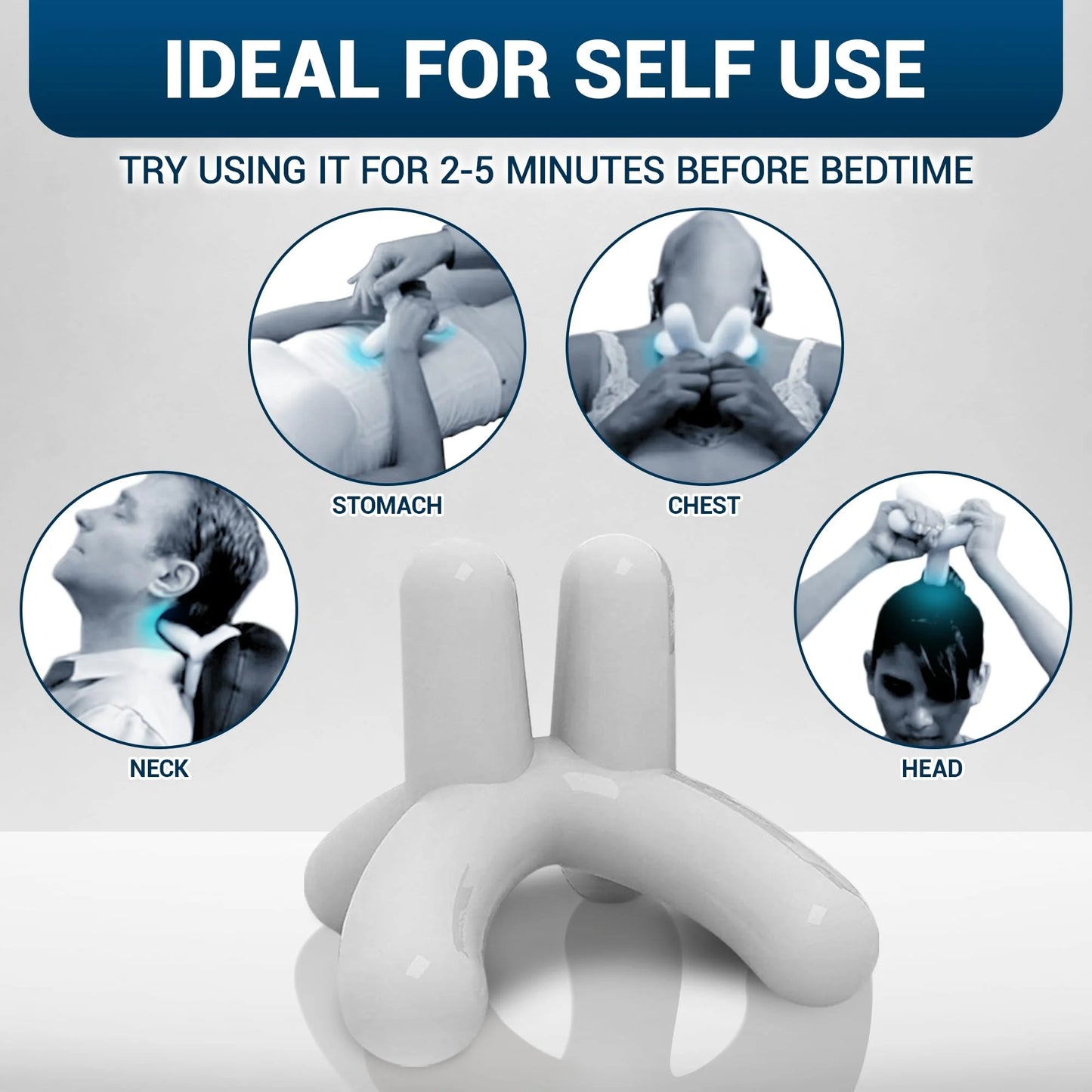 ’S Self-Massage Tool - Handheld Neck and Lower Back Massager