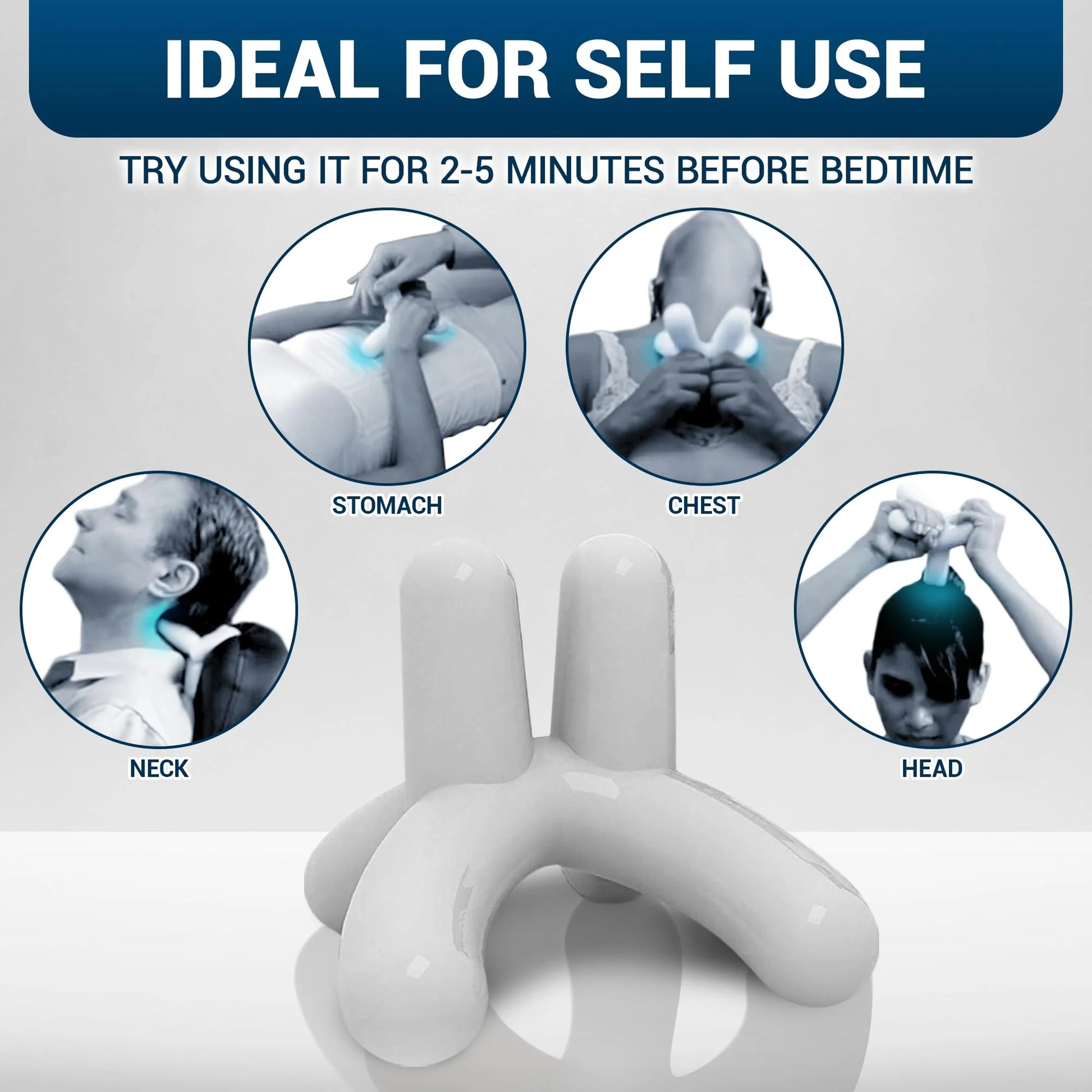 ’S Self-Massage Tool - Handheld Neck and Lower Back Massager