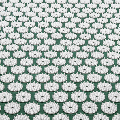 Sivan Back and Neck Pain Relief Acupressure Mat and Pillow Set, Chronic Back Pain Treatment - Relieves Your Stress of Lower Upper Back and Sciatic Pain - Green