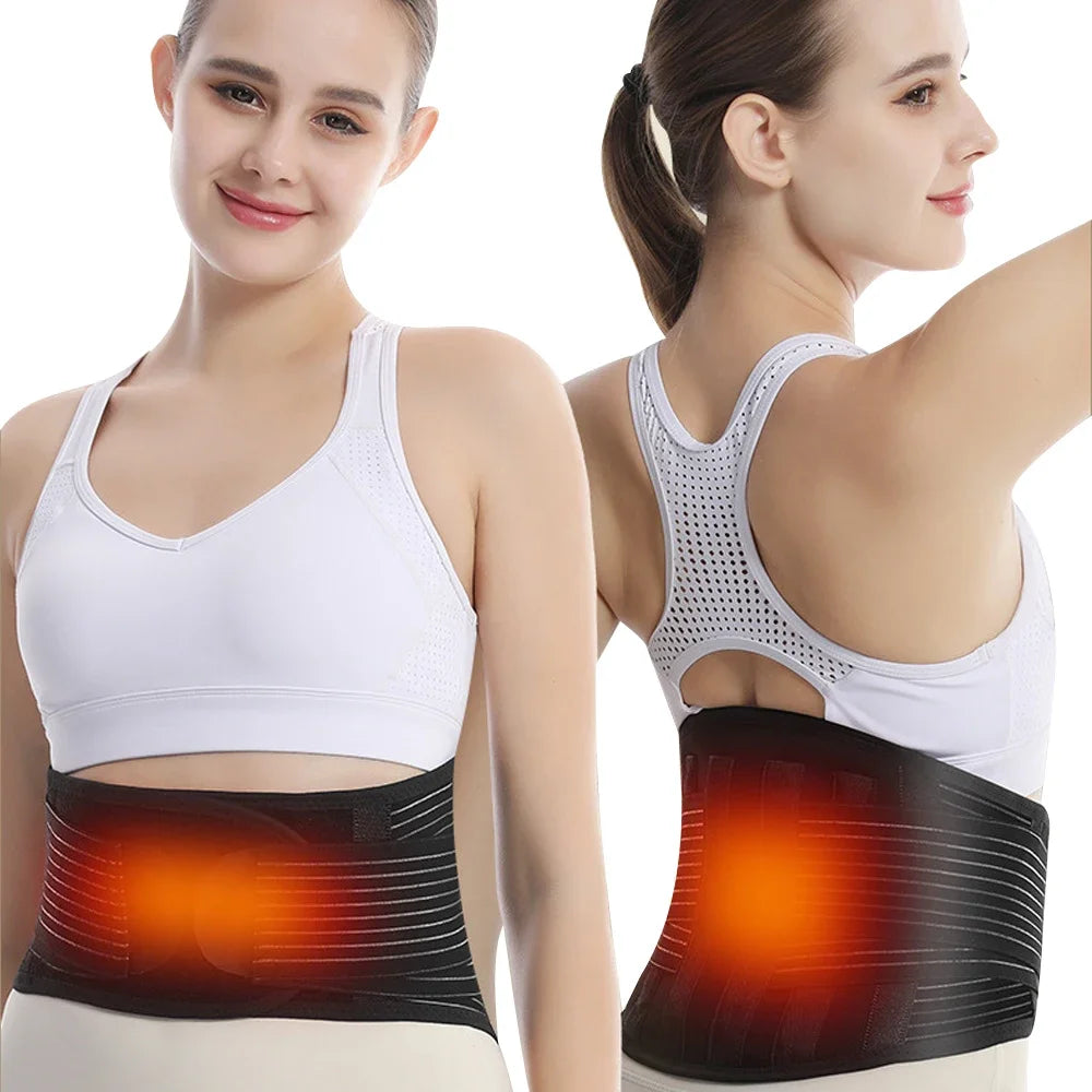 Self-Heating Lumbar Pain Relief Magnet Belt,Thermal Magnetic Therapy Tourmaline Lower Back Waist Support Belt for Pain Relief