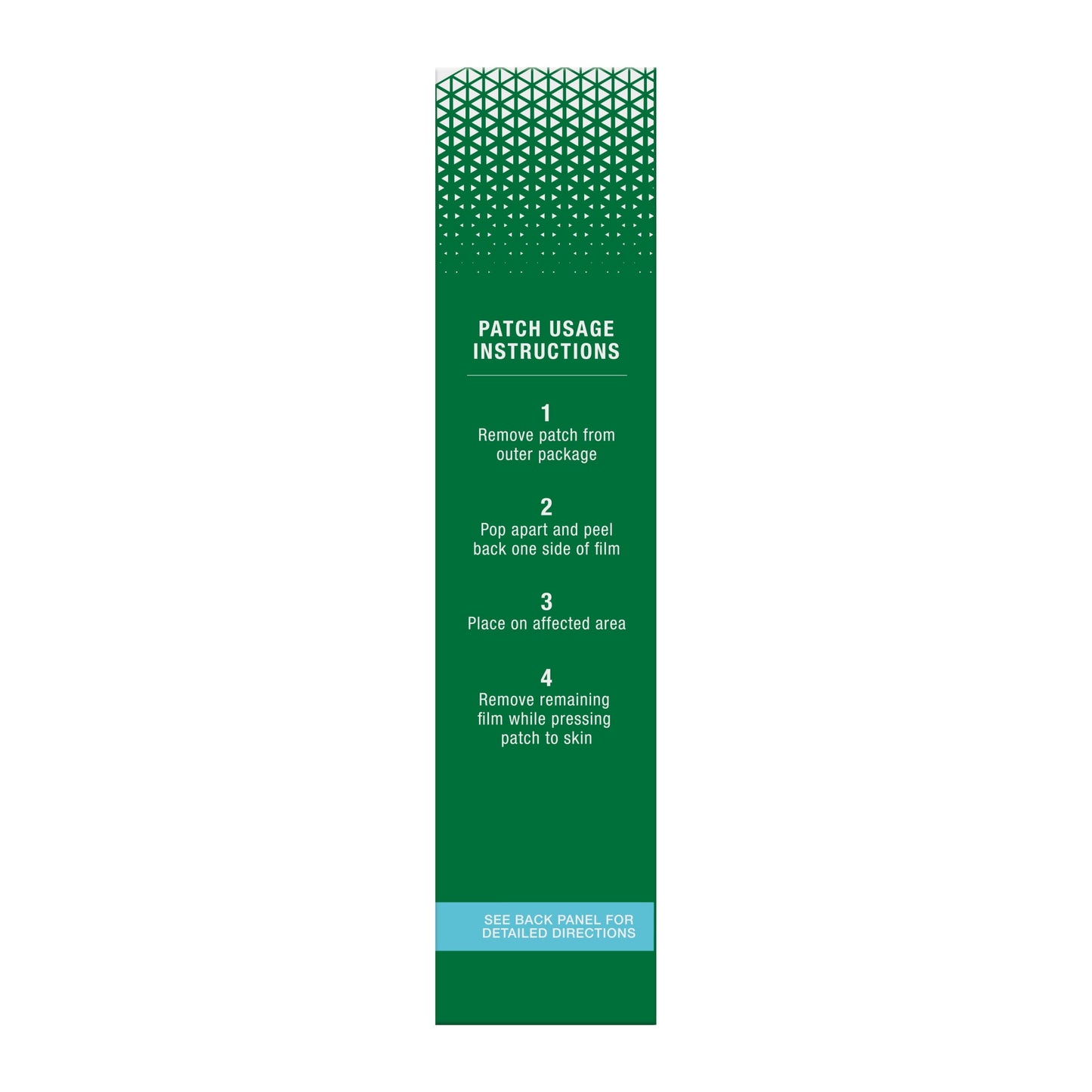 Pain Relief Patches, Back Knee Muscle Joint and Arthritis Pain Relievers, Menthol, 5 Count