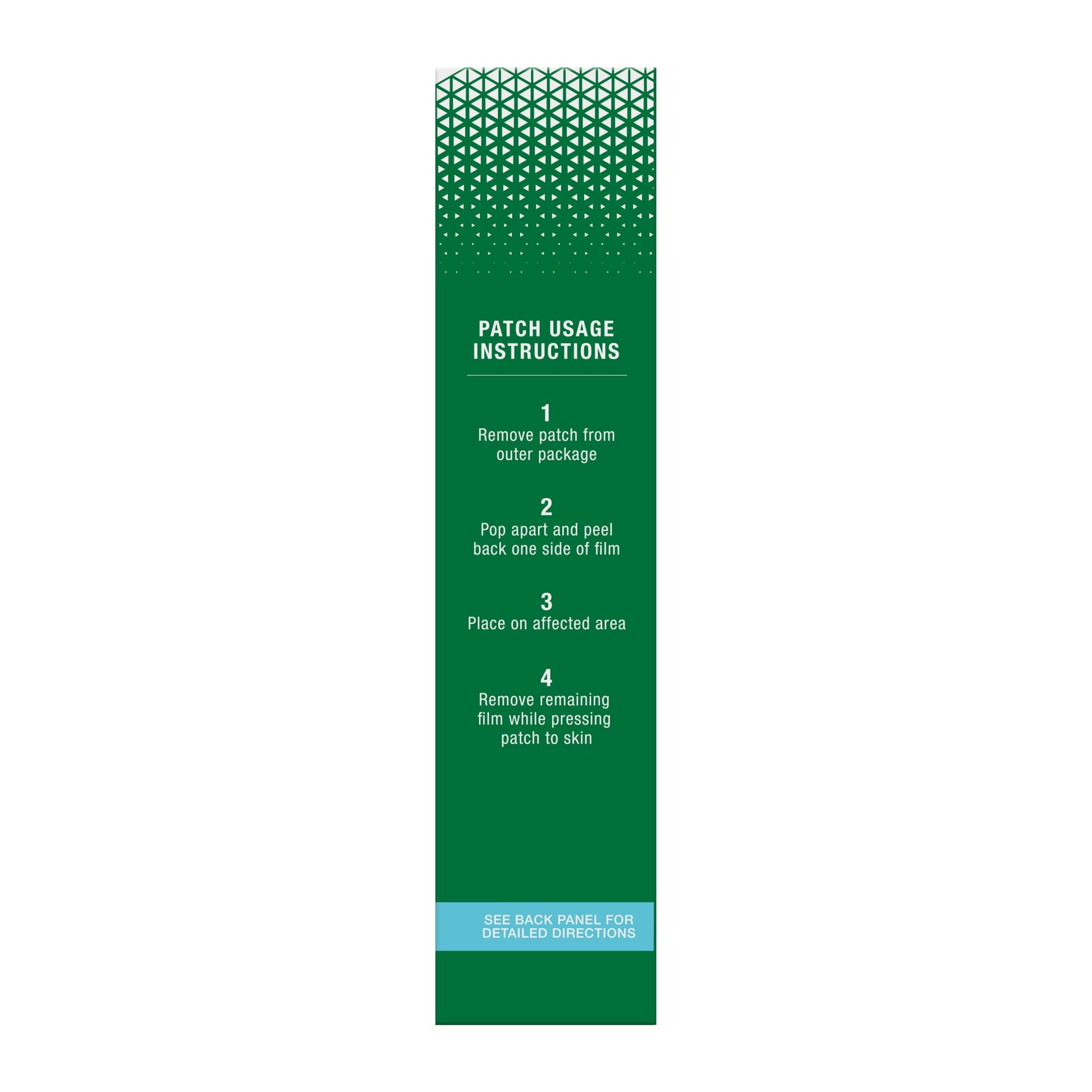 Pain Relief Patches, Back Knee Muscle Joint and Arthritis Pain Relievers, Menthol, 5 Count